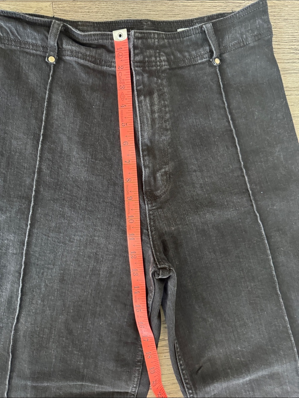 🌼Zara🌼 Washed Black High Rise Wide Leg Jeans, Size 8 - Picture 4 of 7